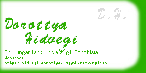 dorottya hidvegi business card